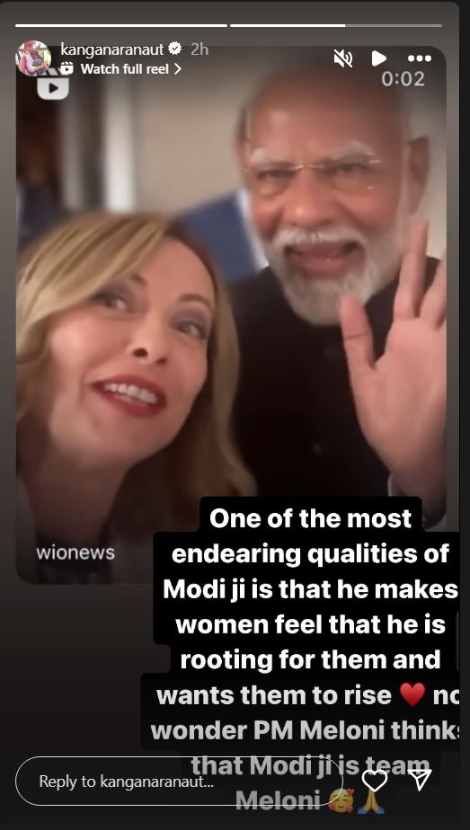 Kangana Ranaut Reacts On PM Modi Meloni Video