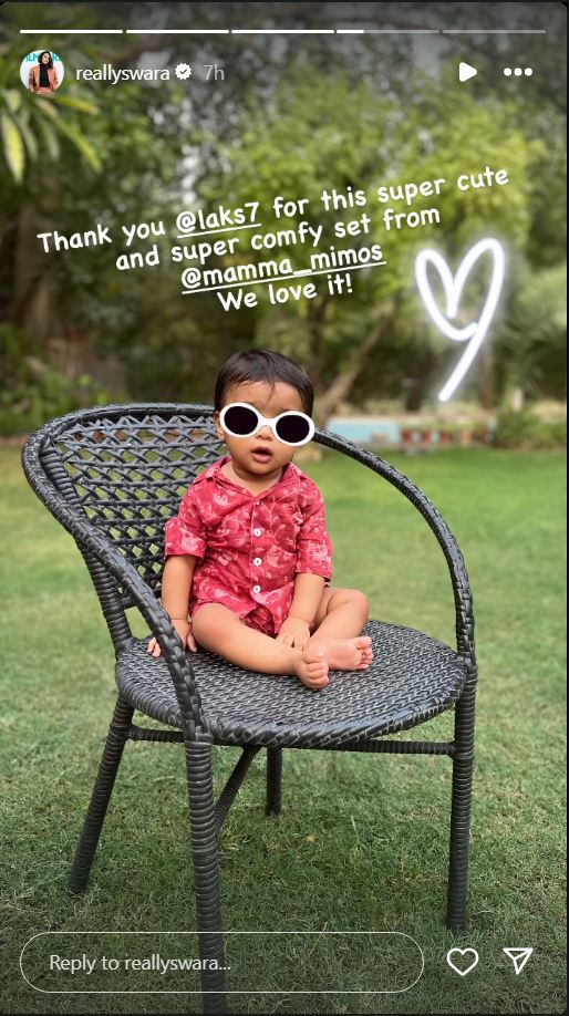 Swara Bhasker Daughter