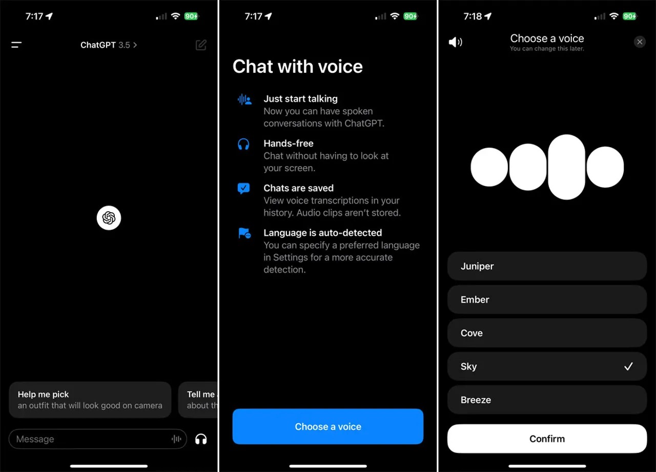 Voice Mode Feature in ChatGPT