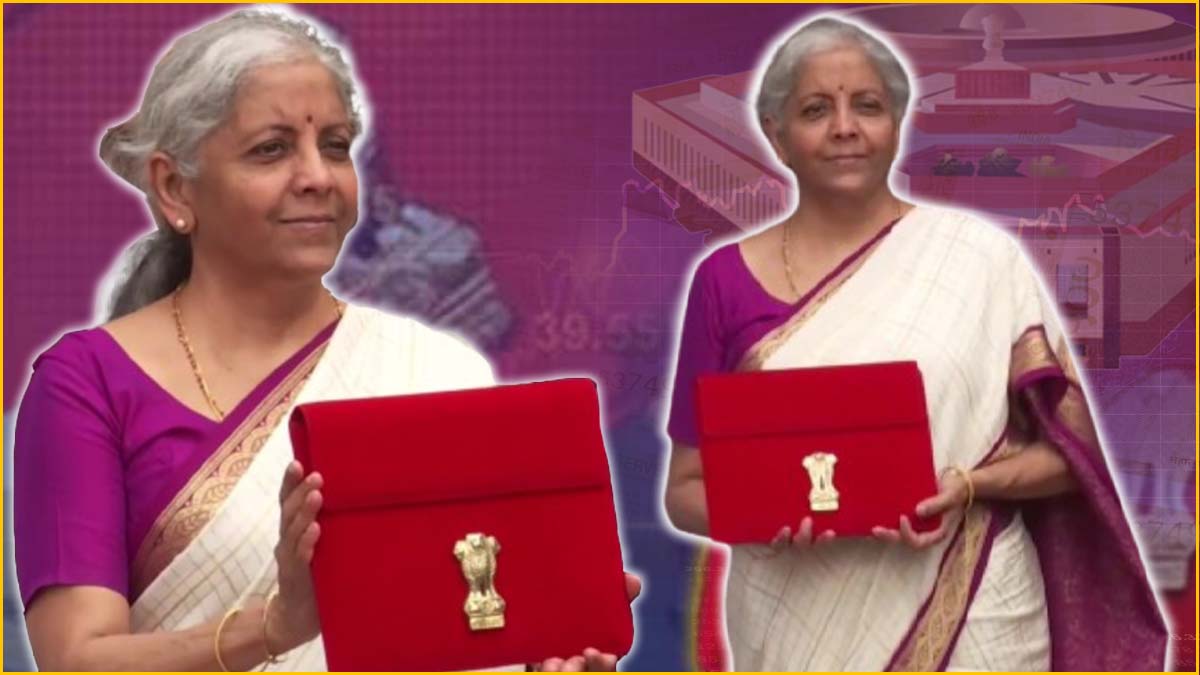 Union Budget 2024 Nirmala Sitharaman saree color message