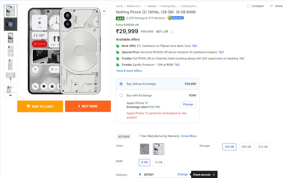 Flipkart GOAT Sale