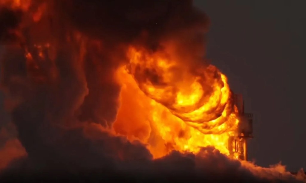 Saxward Spaceport Explosion 