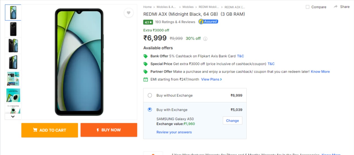 Redmi A3x