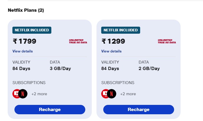 Jio New Prepaid Plan 
