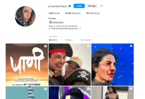 Priyanka Chopra Instagram Followers