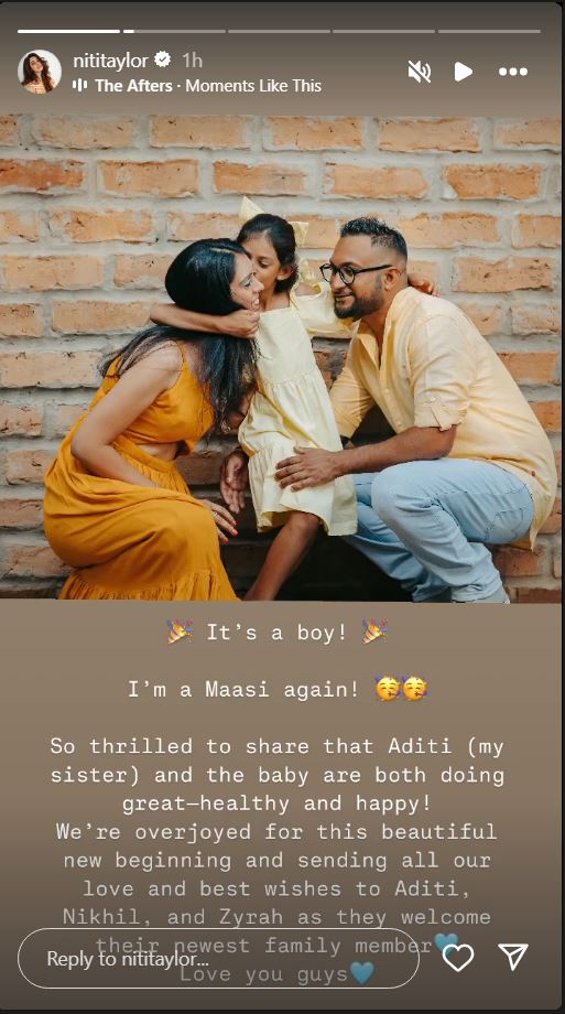 Niti Taylor Announces Baby Boy Birth