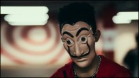 Man Wearing Dali Mask