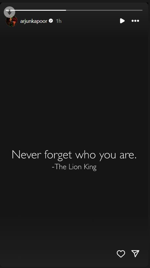 Arjun Kapoor Cryptic Post