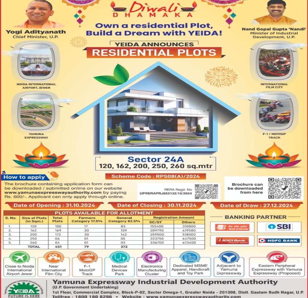 YEIDA Plot Scheme 2024