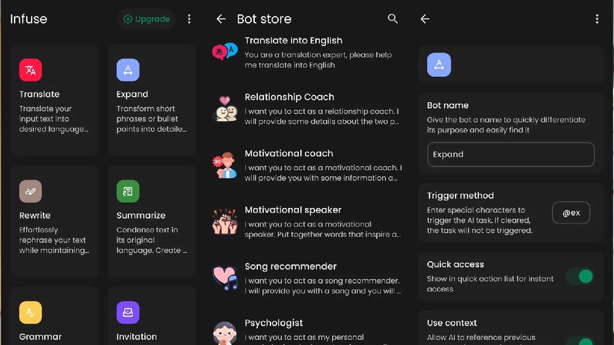infuse ai app 