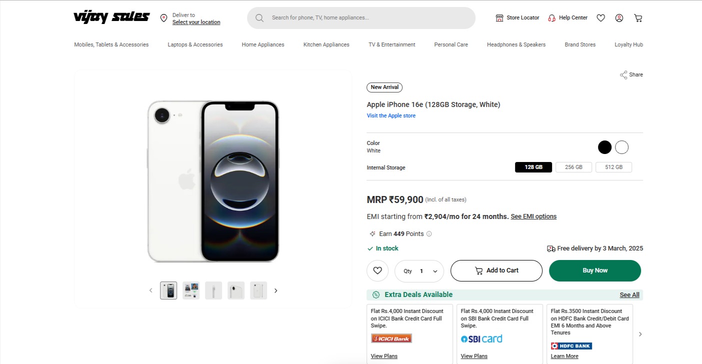 Discount offer on iPhone 16e