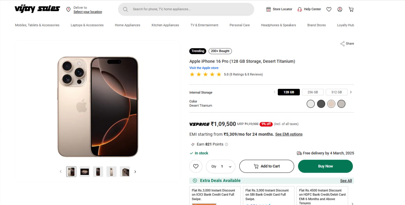 Discount offer on iPhone 16 Pro
