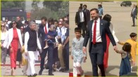 Vice President of the United States, JD Vance, Second Lady Usha Vance, along with their children