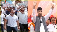 Rahul Gandhi and Mukesh Sahani