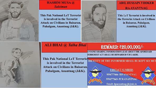 Pahalgam Terror Attack Attackers