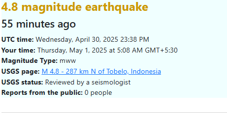 earthquake in indonesia