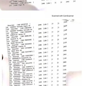 Passanger list
