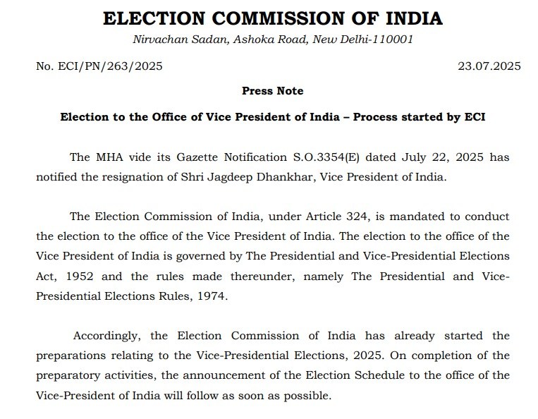 Vice President Election 