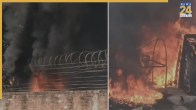massive fire in Baghpat