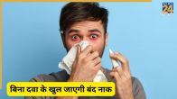 Nose blockage home remedy