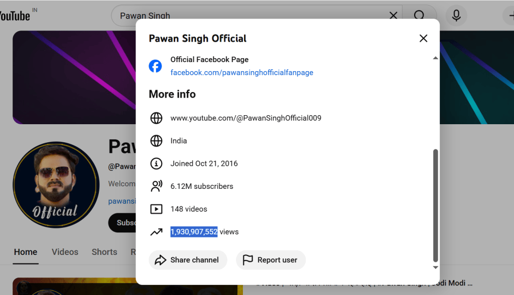 Pawan Singh Followers