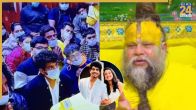 palash muchchal visits premanand maharaj