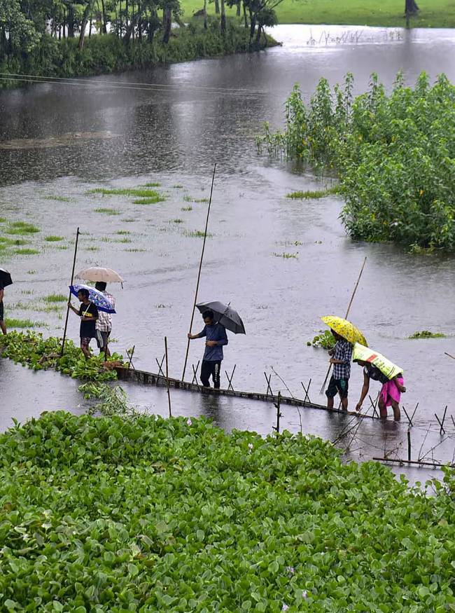असम और मणिपुर में बारिश की चेतावनी