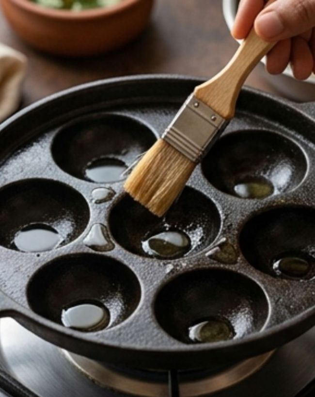 पड्डू पैन गर्म करें