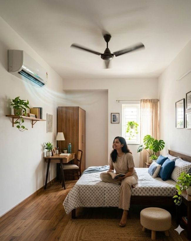 कमरा जल्दी ठंडा महसूस होता है