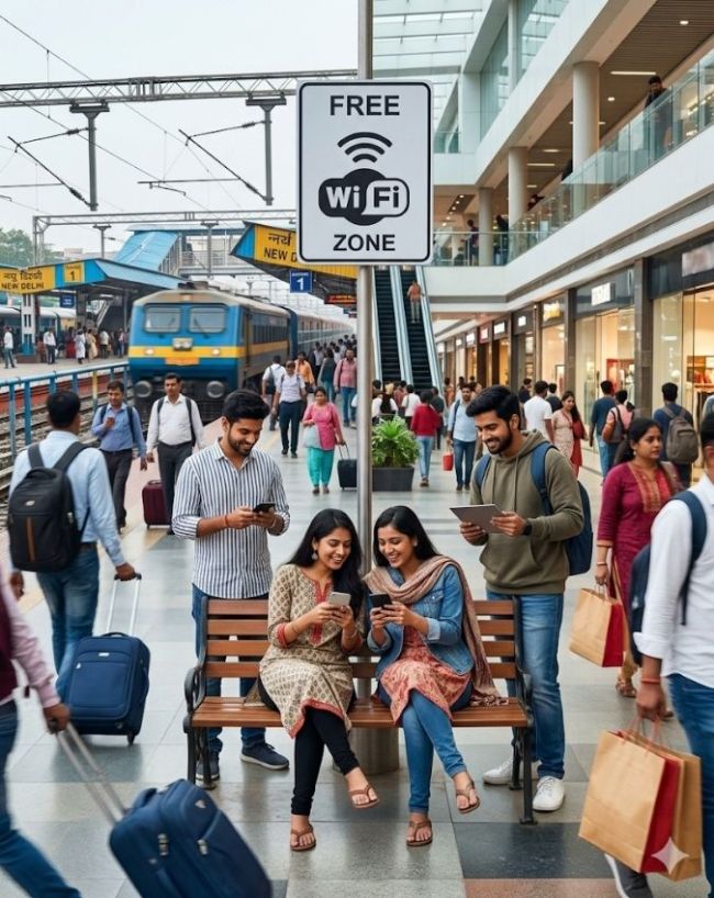 रेलवे स्टेशन और मॉल में मिलेगी सुविधा