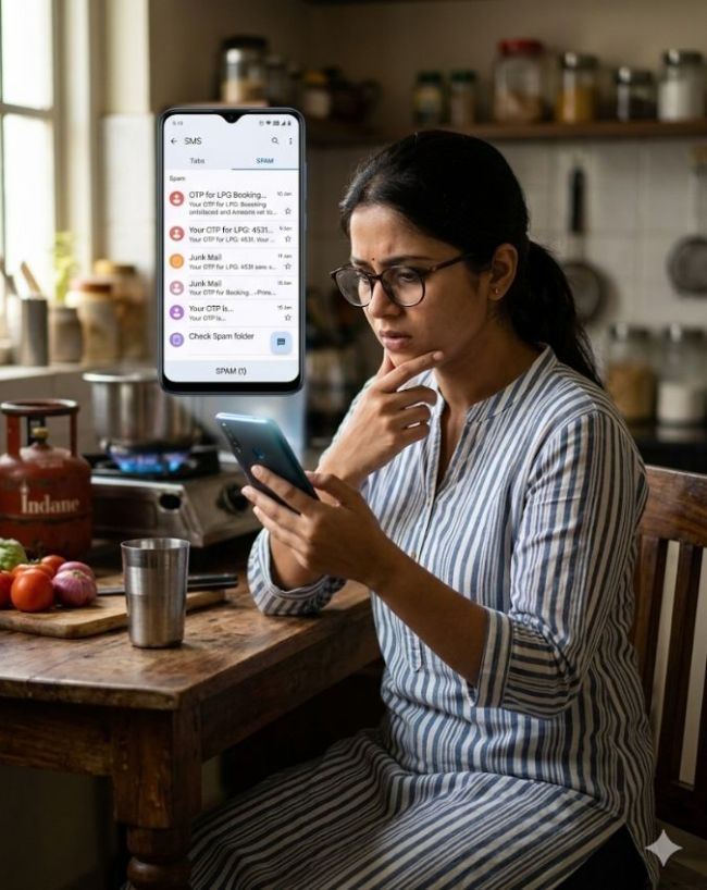 Spam Folder में छिप जाता है OTP