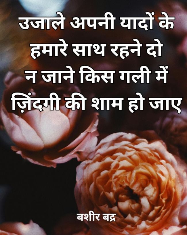 उजाले अपनी यादों के... 
