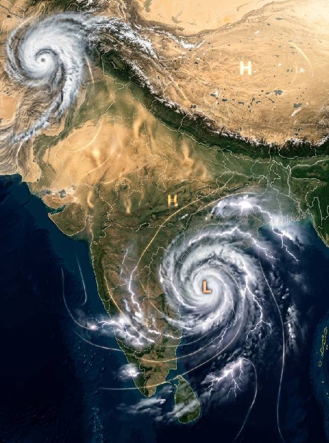 पश्चिमी विक्षोभ और साइक्लोनिक सर्कुलेशन