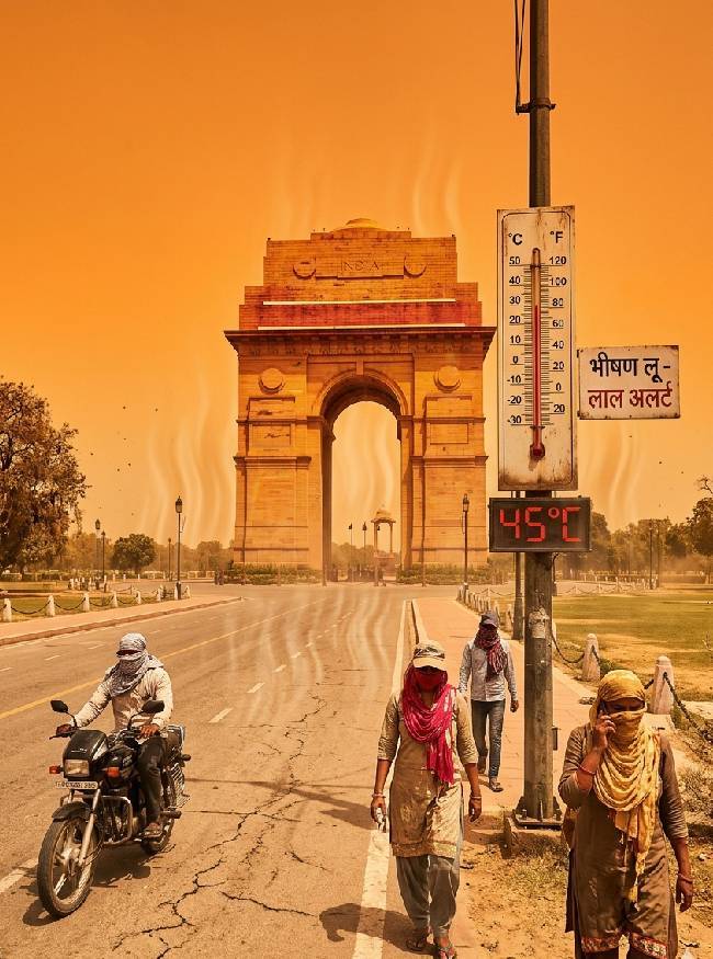 दिल्ली में 5 दिन भयंकर लू की चेतावनी