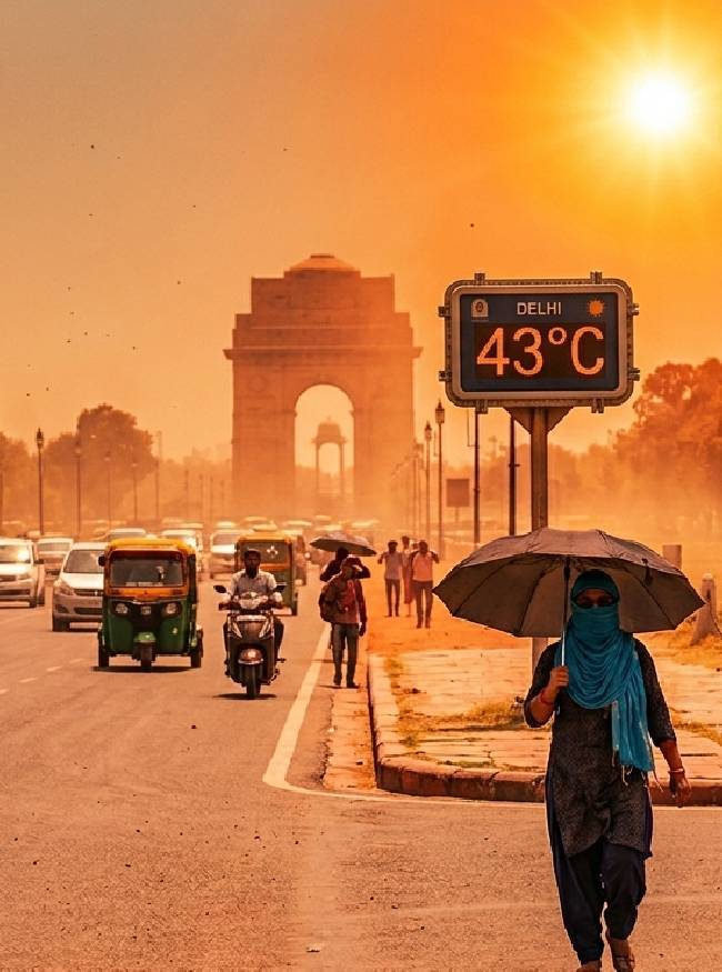 दिल्ली एनसीआर में 28 तक लू का अलर्ट