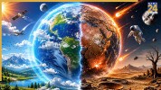 Earth without atmosphere