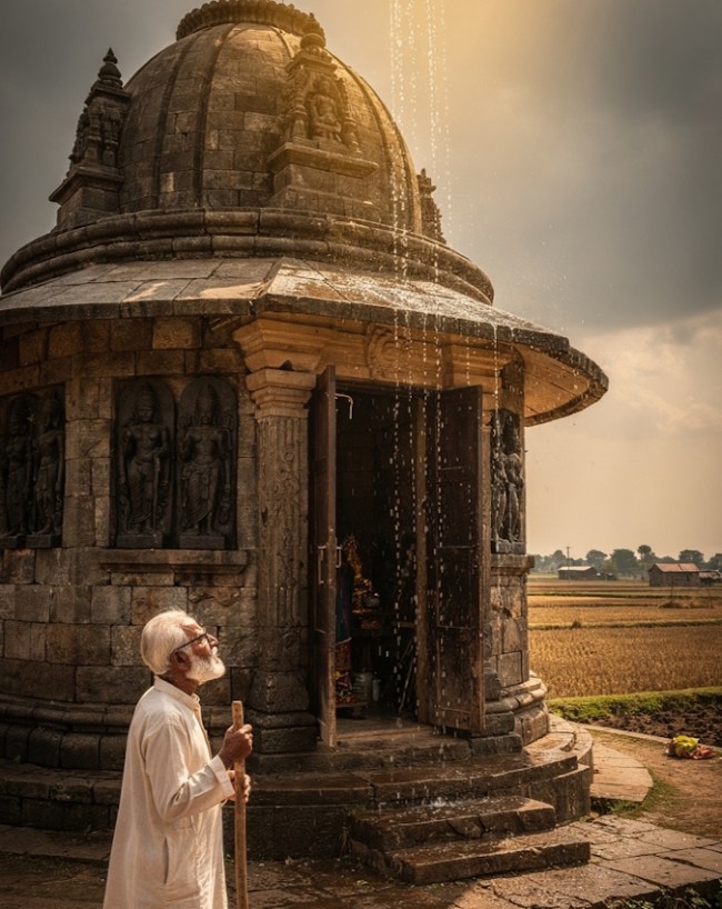 मंदिर के अंदर बदल जाता है तापमान