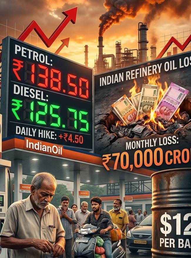हर महीने 70000 करोड़ का घाटा