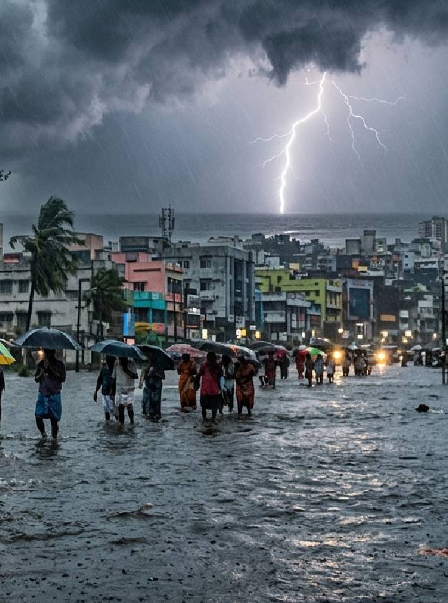 साउथ इंडिया में भारी बारिश की चेतावनी