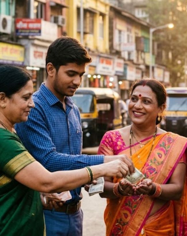 सामर्थ्य अनुसार, पैसों का दान