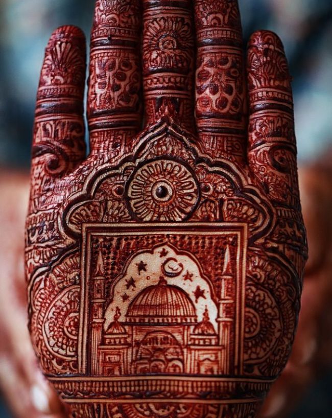 जाल पैटर्न मेहंदी डिजाइन