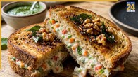 Walnut Curd Sandwich Recipe