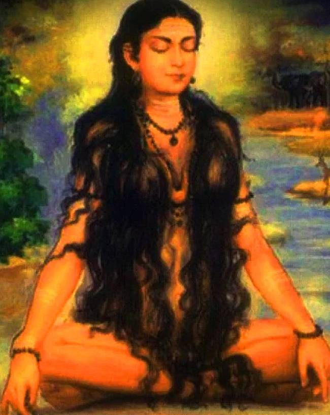बर्फीली गंगा में स्नान