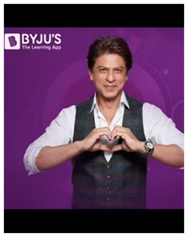 जब किंग खान शाहरुख बने बायजू का भारतीय चेहरा