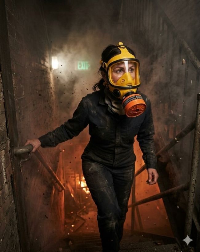 इमरजेंसी फायर एस्केप मास्क (Fire Escape Mask)