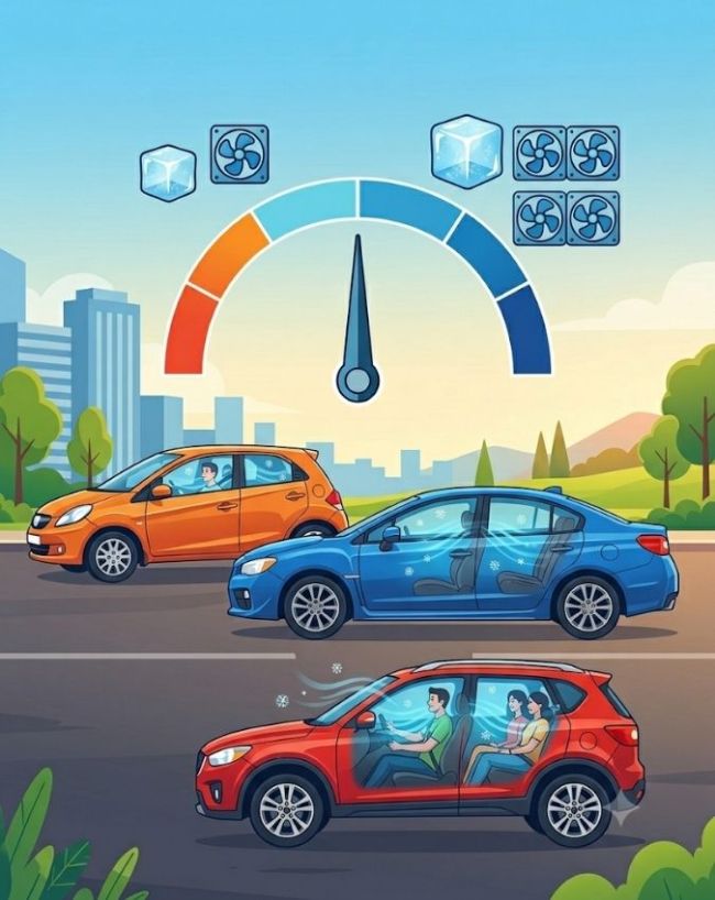 छोटी कारों में कितनी होती है AC की क्षमता?