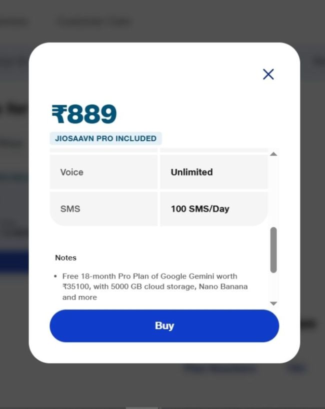 अनलिमिटेड कॉलिंग और SMS का फायदा