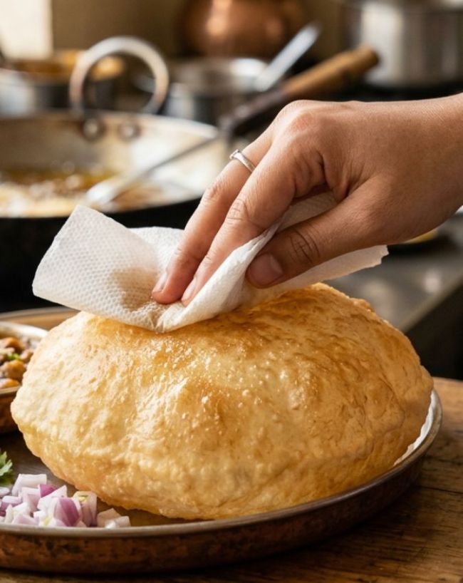 पेपर टावल या ब्रेड 