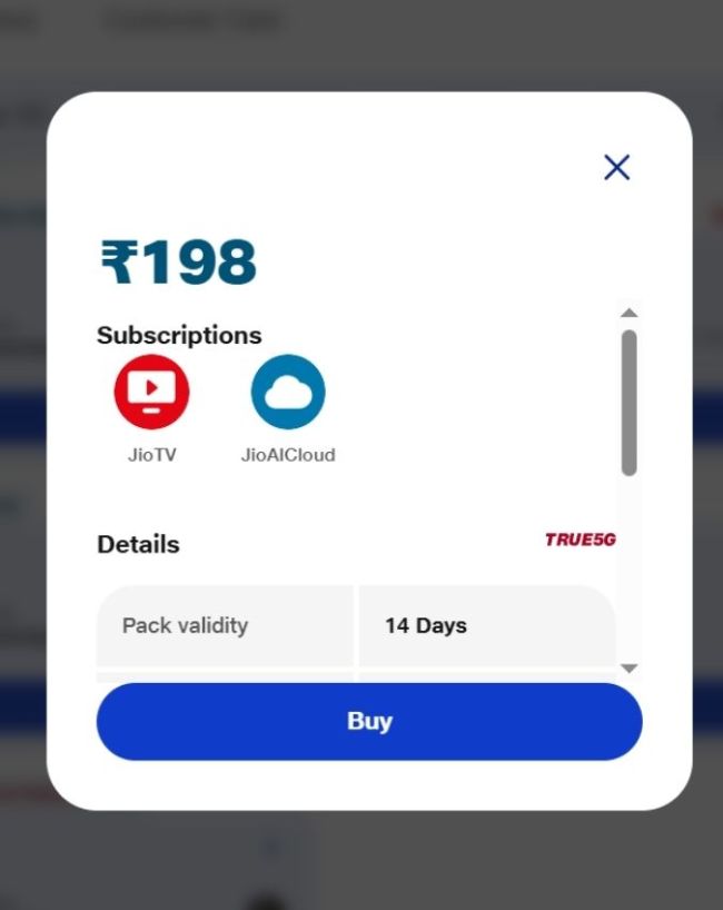 Jio का सबसे सस्ता 5G प्लान