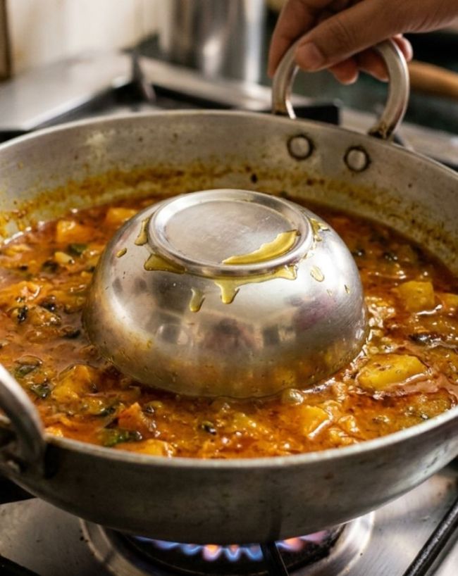 कटोरी से निकलेगा एक्स्ट्रा ऑयल 